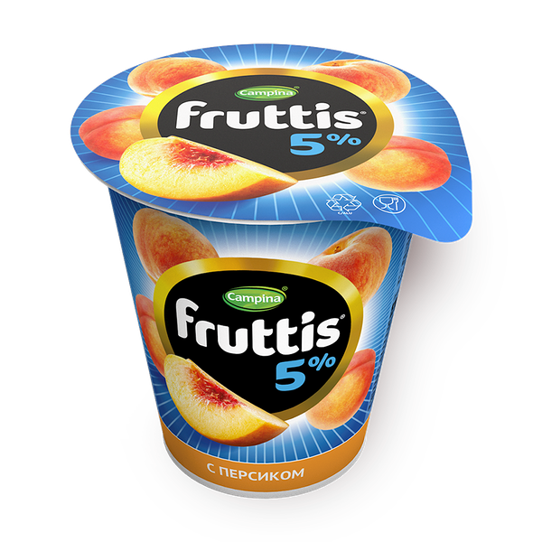 Йогурт Fruttis с персиком 5%
