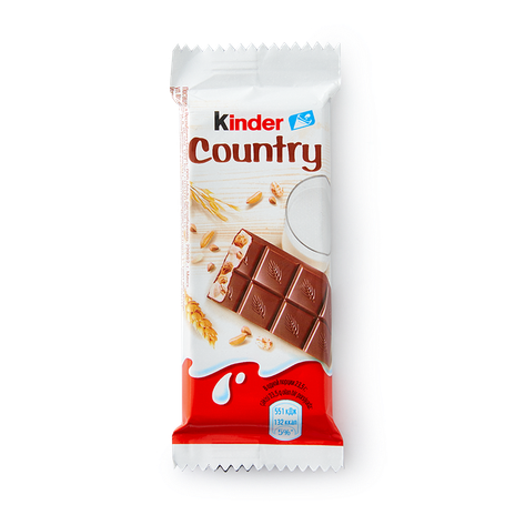 Шоколад Kinder Country с молочно-злаковой начинкой