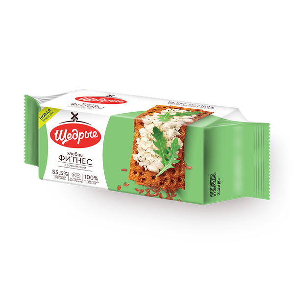 Хлебцы 5 злаков Особые «Щедрые» с семенами льна