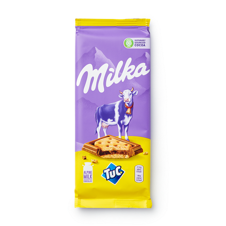 Шоколад Milka с солёным крекером