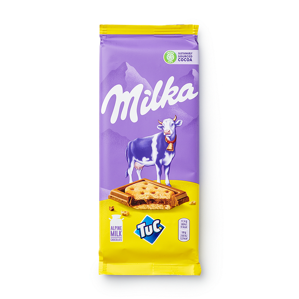 Шоколад Milka с солёным крекером