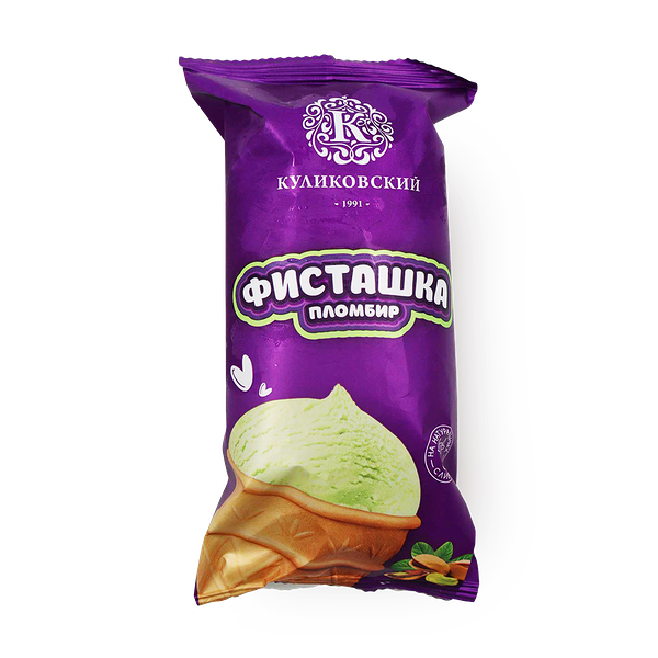 Мороженое пломбир «Куликовский» фисташковый