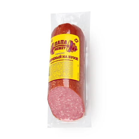 Сервелат копчёный на буке «Папа может» варёно-копчёный