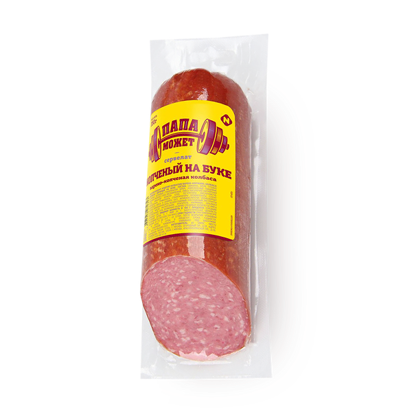 Сервелат копчёный на буке «Папа может» варёно-копчёный
