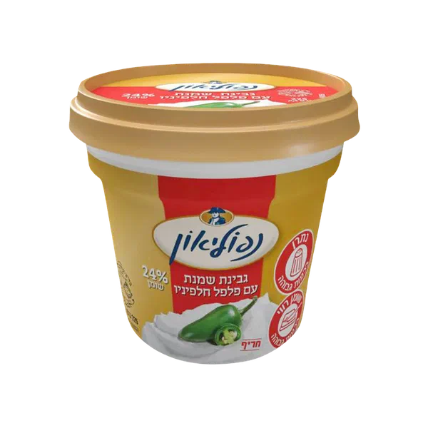 נפוליאון גבינת שמנת עם פלפל חלפיניו 24%