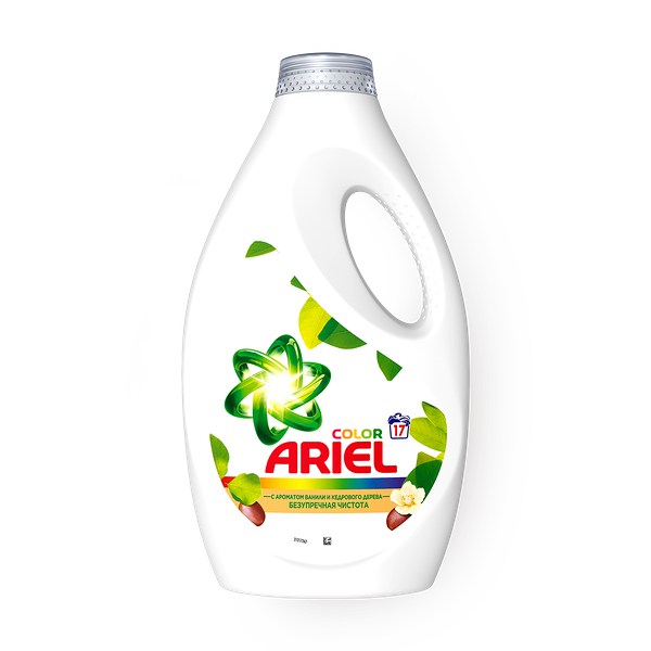 Гель для стирки Ariel Color с ароматом ванили и кедрового дерева