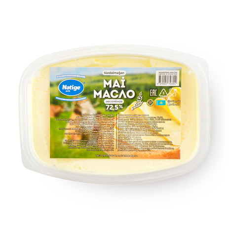 Масло 72,5% Natige крестьянское