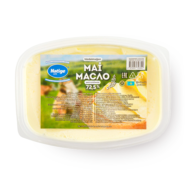 Масло 72,5% Natige крестьянское