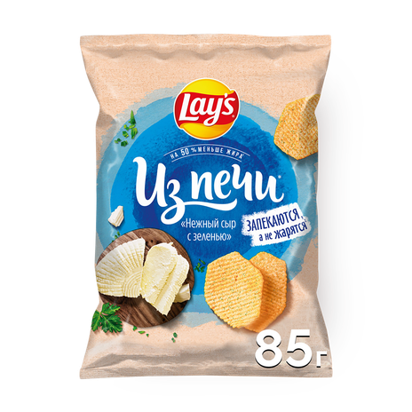 Чипсы картофельные Lay's Из печи Сливочный сыр-зелень