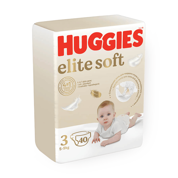 Подгузники Huggies Elite Soft 3