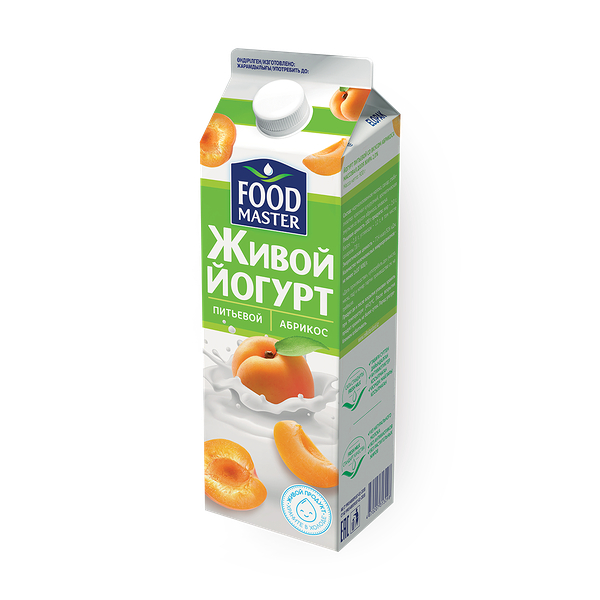Питьевой йогурт «Фудмастер», абрикос 2%