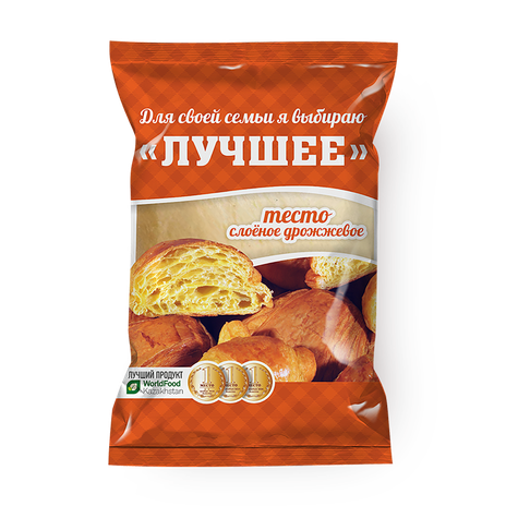 Тесто слоёное дрожжевое «Максимальный размах» замороженное