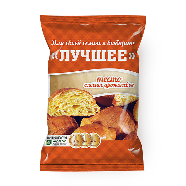 Тесто слоёное дрожжевое «Максимальный размах» замороженное