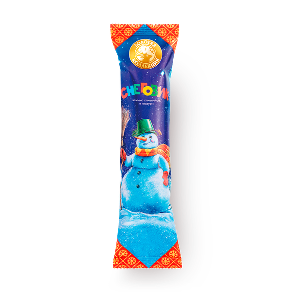 Мороженое «Снеговик» с ароматом ванили эскимо