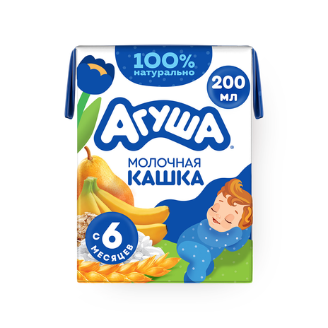 Каша молочная «Агуша» злаковая груша-банан