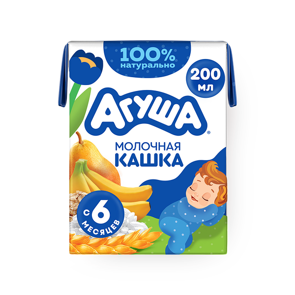 Каша молочная «Агуша» злаковая груша-банан