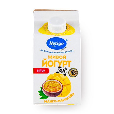 Йогурт живой Natige манго-маракуйя 1,5%