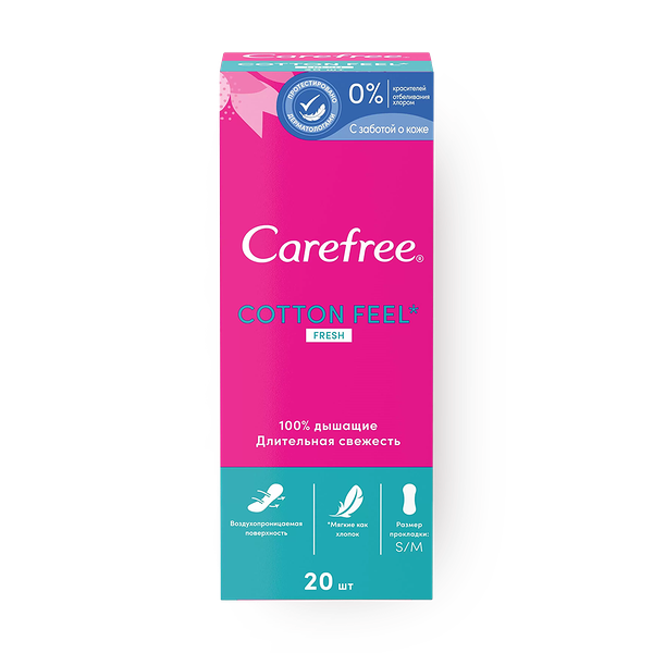 Прокладки ежедневные Carefree Cotton Feel Normal