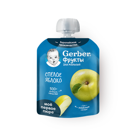 Пюре Gerber спелое яблоко с 4 месяцев
