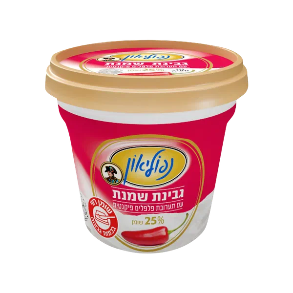 גבינת שמנת נפוליאון פלפלים פיקנטיים 25%