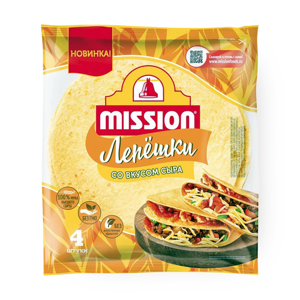 Лепёшки «Mission», со вкусом сыра