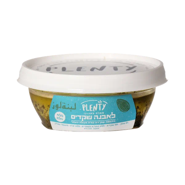 Almond labaneh-style spread with extra virgin olive oil and zaatar plenty