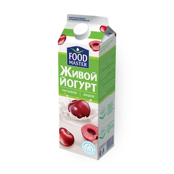 Питьевой йогурт «Фудмастер», вишня 2%