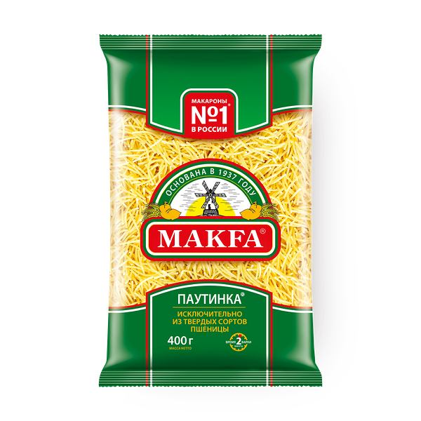 Макароны Вермишель паутинка Makfa