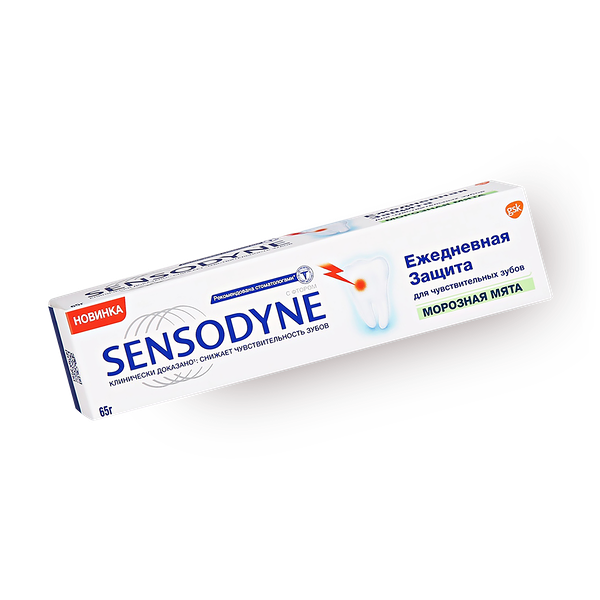 Зубная паста Sensodyne Ежедневная защита мягкая мята