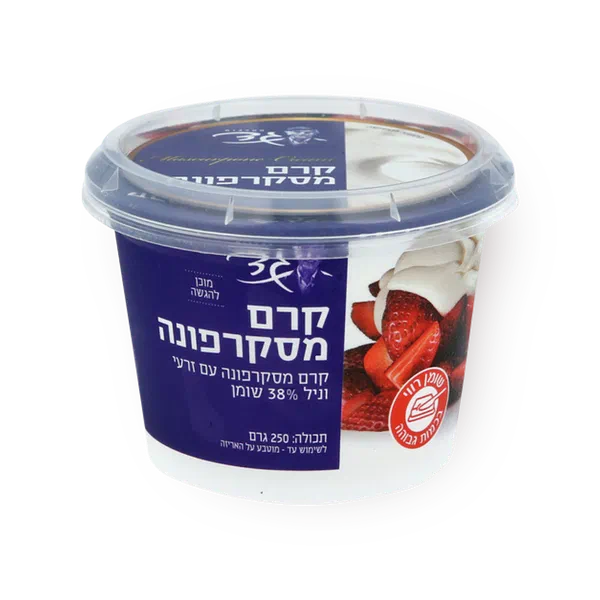 קרם מסקרפונה 38%