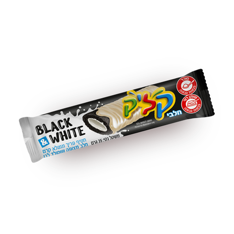 Click Black & White in white chocolate coating