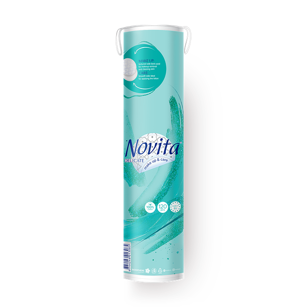 Ватные диски косметические Novita Delicate