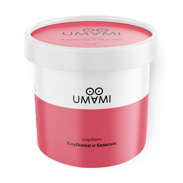 Мороженое сорбет Umami клубника-базилик