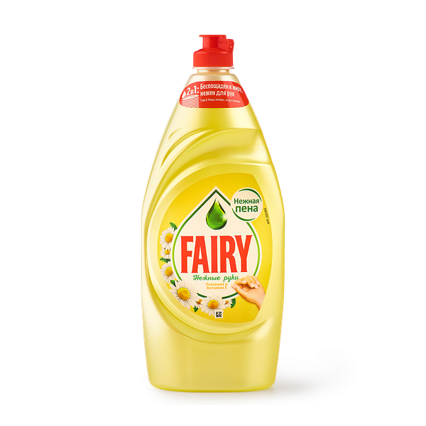 Средство для мытья посуды Fairy Нежные руки Ромашка и витамин E