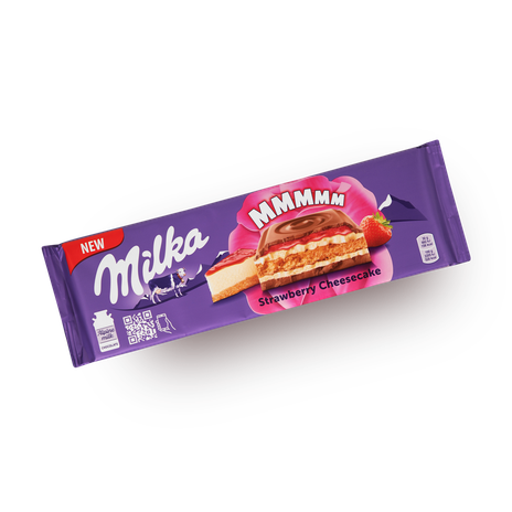 Шоколад молочный Milka клубничный чизкейк