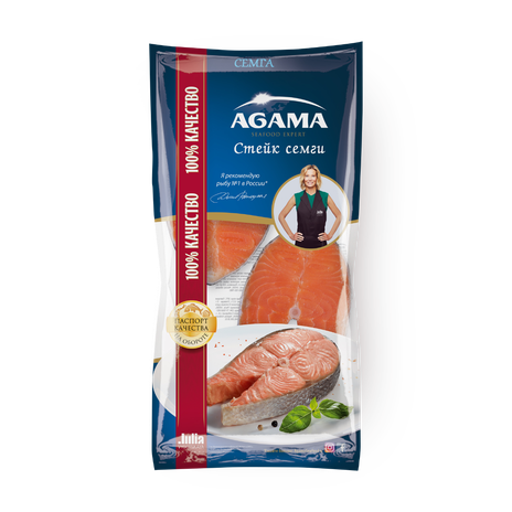 Сёмга стейк Agama замороженный