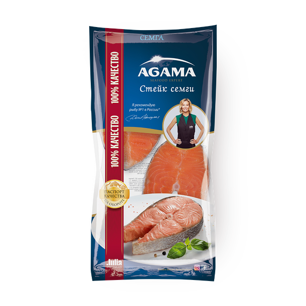 Сёмга стейк Agama замороженный