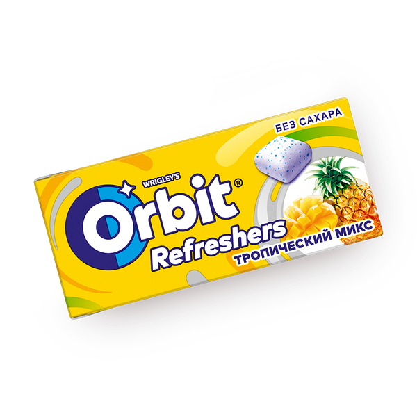 Жевательная резинка Orbit Refreshers тропический микс