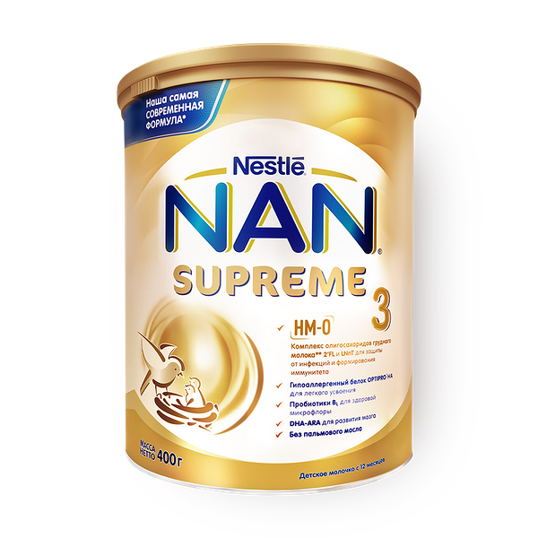 Смесь молочная сухая Supreme Nan 3 с 12 месяцев