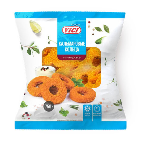 Кальмаровые кольца Vici в панировке замороженные