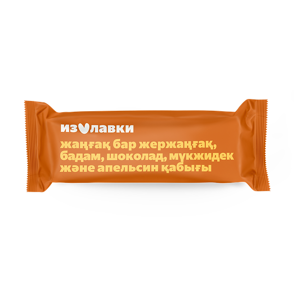 Батончик «Из Лавки» арахис с миндалём, шоколадом, клюквой и апельсиновой цедрой