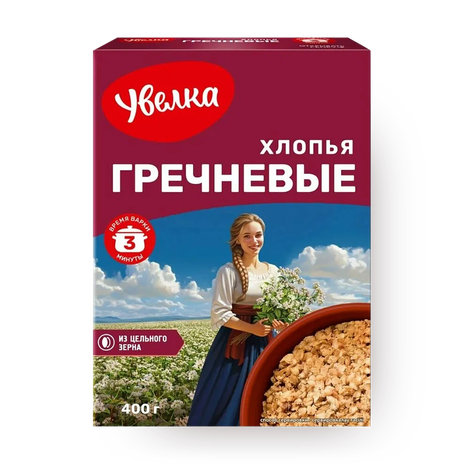 Хлопья гречневые «Увелка»