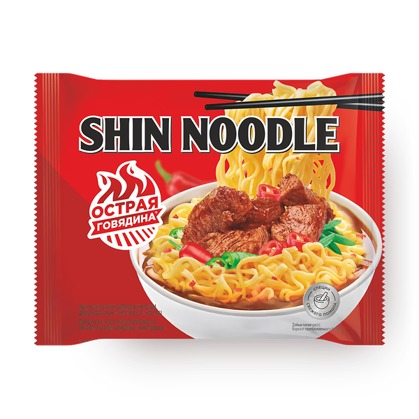 Лапша Siem Sam Shin Noodle со вкусом острой говядины