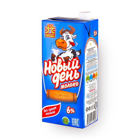 Молоко 6% «Новый день»