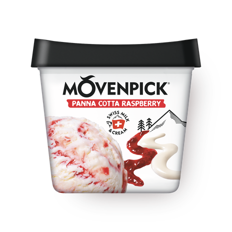 Мороженое Movenpick Panna Cotta & Raspberry