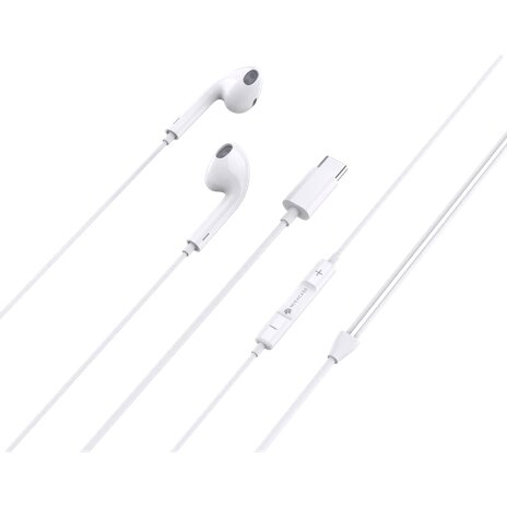 METC420 TYPE-C Wired Headphones White MIRACASE