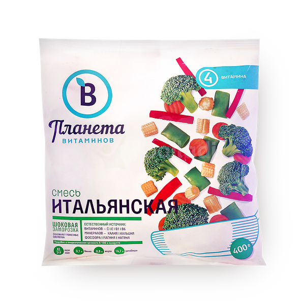Смесь овощная Итальянская «Планета витаминов» замороженная