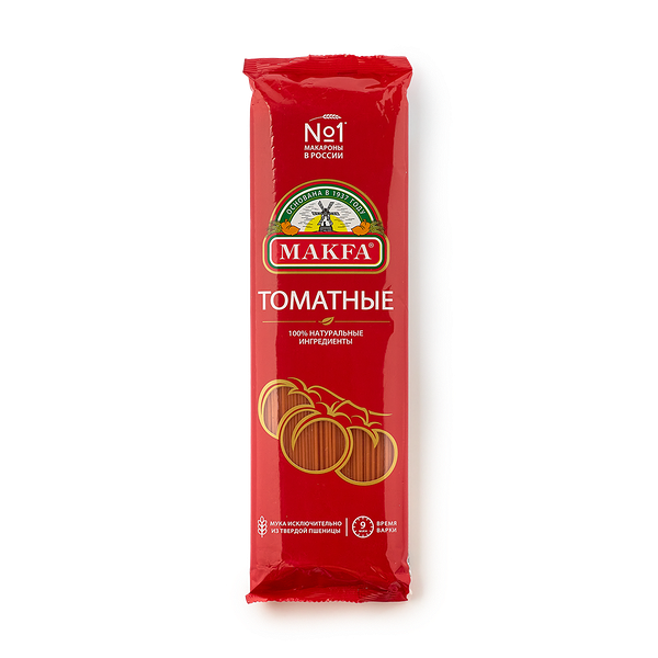 Макароны длинные Вермишель Мakfа томатные