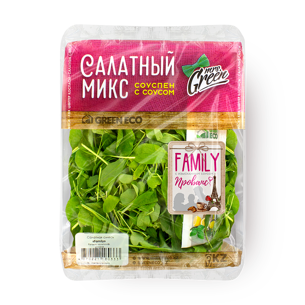 Смесь салатная с соусом «Миссис Грин» Семейный