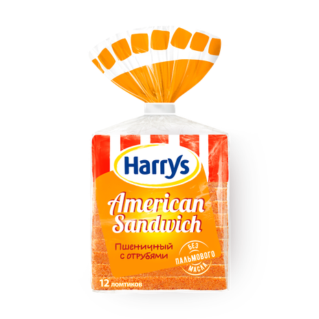Хлеб Harry's American Sandwich с отрубями для сэндвичей
